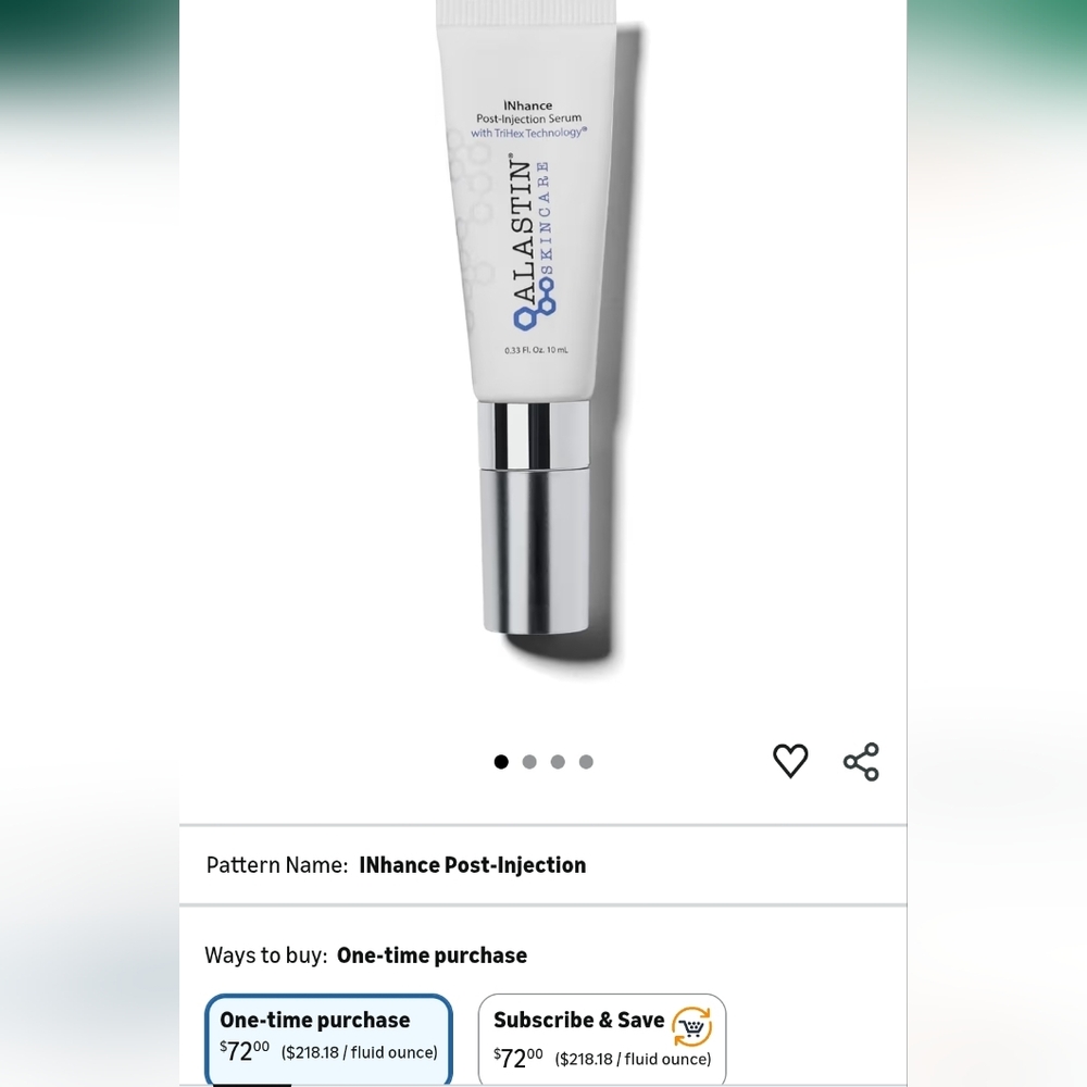 Alastin INhance Post-Injection Serum with TriHex Technology *brand new*